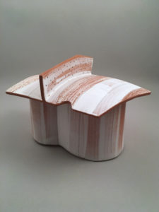 Double Oval #1 -- Low-fire ceramics (4.5" x 7" x 5")