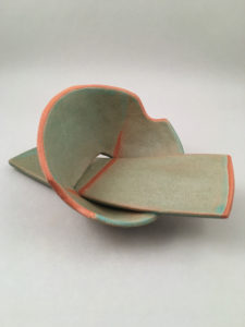 Wandering Handle #4 -- Low-fire ceramics (3" x 7" x 5")