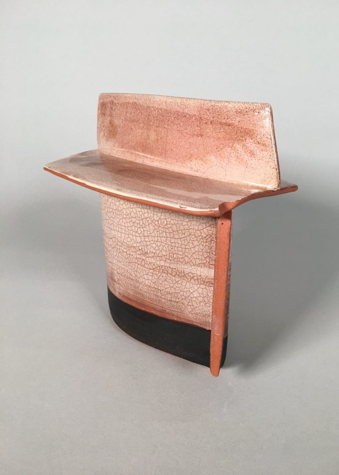 Oval Box #5, View B -- Low-fire ceramics (7.5" x 8" x 5")