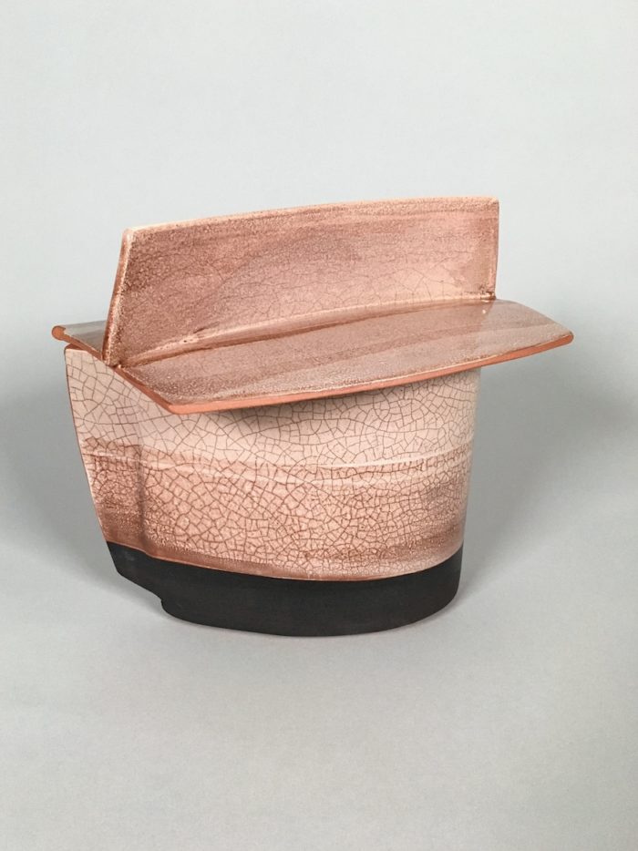 Oval Box #5, View C -- Low-fire ceramics (7.5" x 8" x 5")