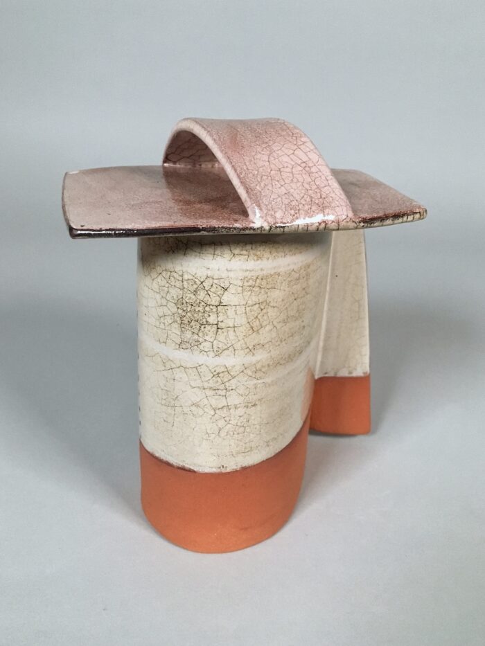 Oval Box #7, View B -- Low-fire ceramics (7" x 6" x 5")