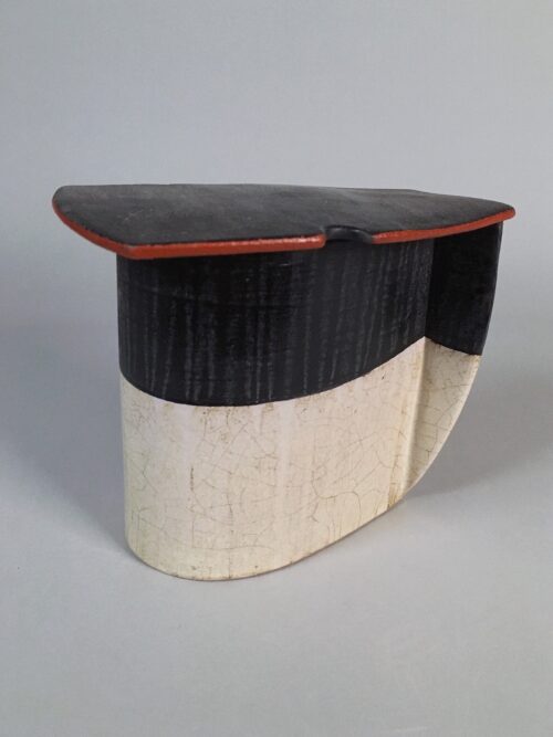 Oval Box #9 -- Low-fire ceramics (5.5" x 6" x 4")