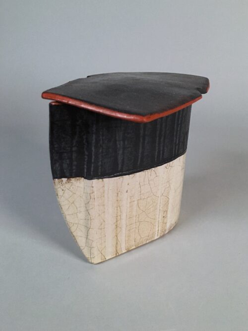 Oval Box #9, View C -- Low-fire ceramics (5.5" x 6" x 4")