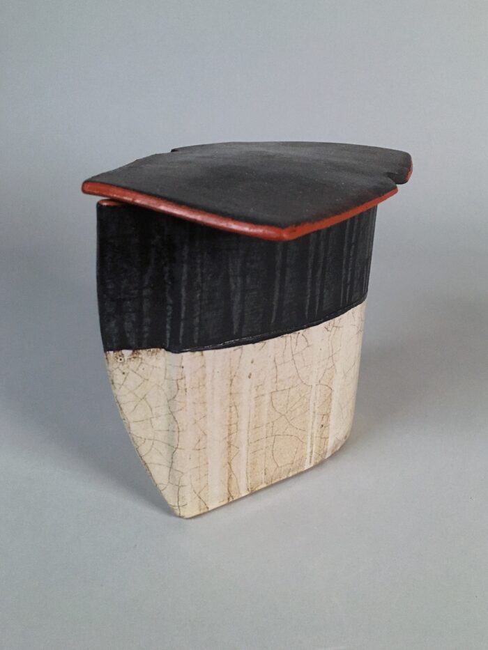 Oval Box #9, View C -- Low-fire ceramics (5.5" x 6" x 4")