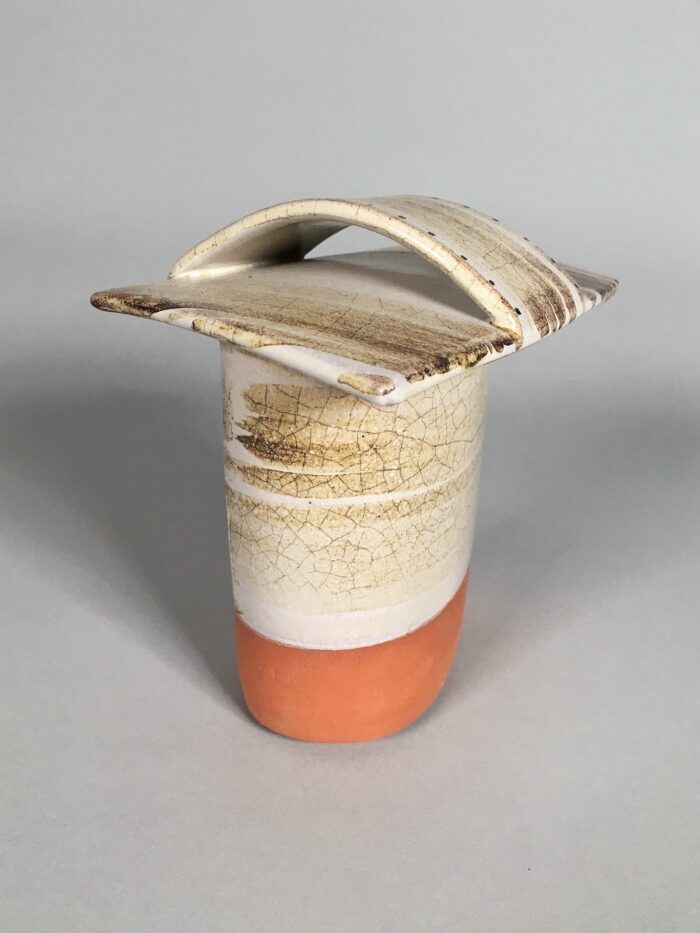 Oval Box #11 -- Low-fire earthenware (6.5" x 6.5" x 4.5")