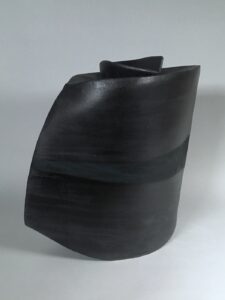 Deep Blue Black #2 -- Low-fire earthenware (16" x 15" x 9")