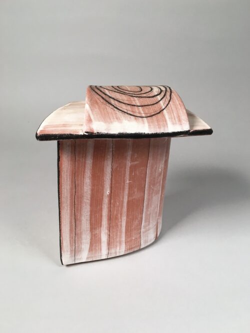 Puzzle Box #11 -- Low-fire ceramics (7.5" x 6.5" x 5")